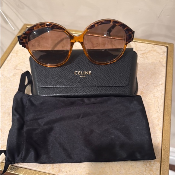 Celine Women's Brown Tortoise Sunglasses - Picture 1 of 3